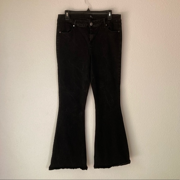 1822 Denim Denim - High Waist Flare Black Jeans 1822 Denim Size 32